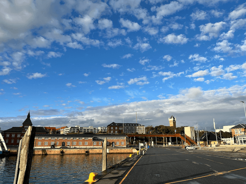 Pohľad na pobrežie Esbjergu a Severné more